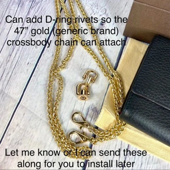 ⭐️Louis Vuitton Capucines black leather wallet or crossbody with bag charm - Picture 16 of 16